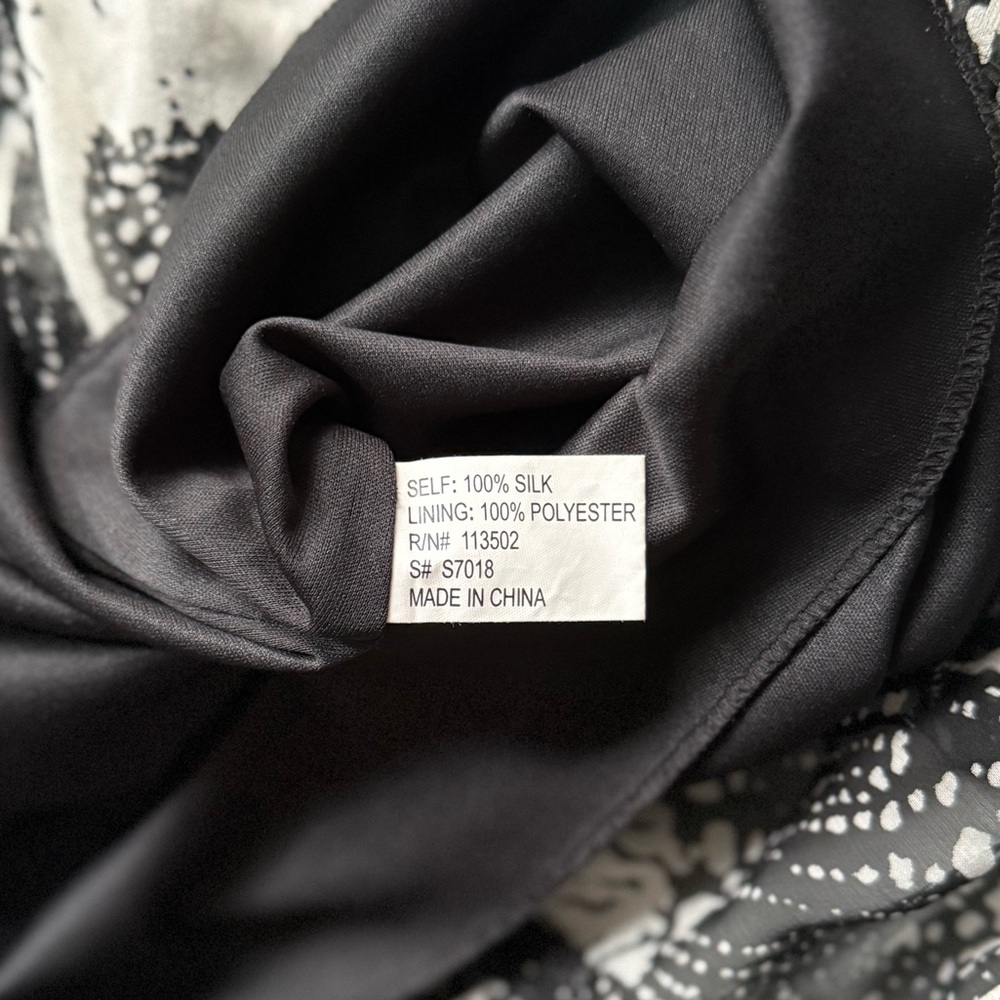 Bergamo Studio Silk Handkerchief Hem Ruffle Midi Skirt Abstract Whimsigoth 4 - Picture 4 of 7